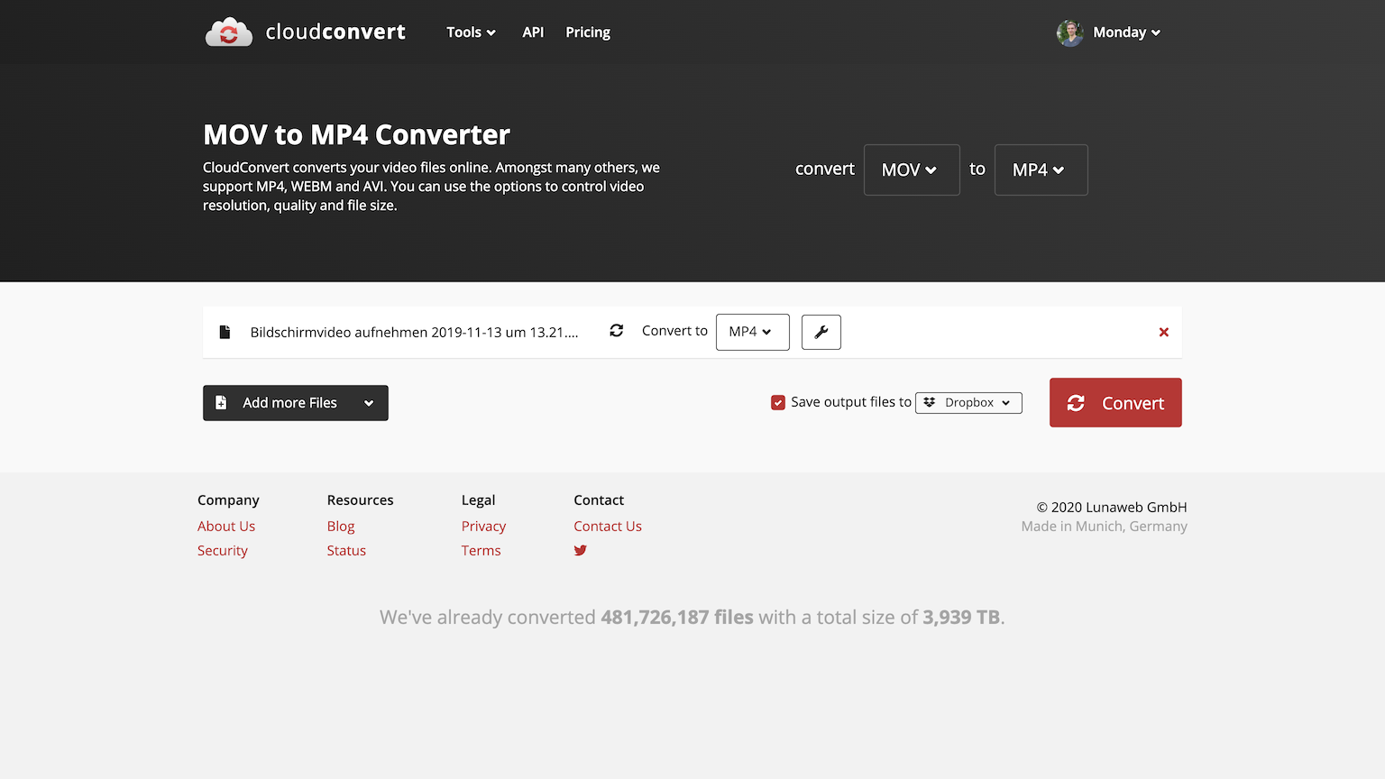CloudConvert: Dropbox App Center