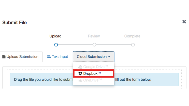 Turnitin Feedback Studio: Dropbox App Center